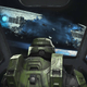 Master Chief stares at a broken Zeta Halo in Halo Infinite.